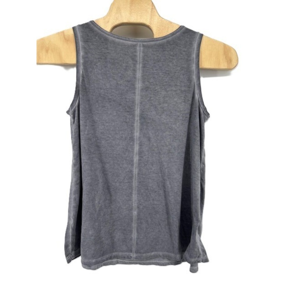 Lane Bryant Gray Mineral Wash V-Cutout Sleeveless Tank Top Plus Size 14/16 - Picture 3 of 5